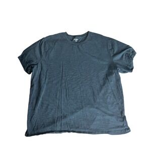 Old Navy Core Crew T Shirt Mens XXL Blue Striped Soft Washed Short Sleeve Cotton